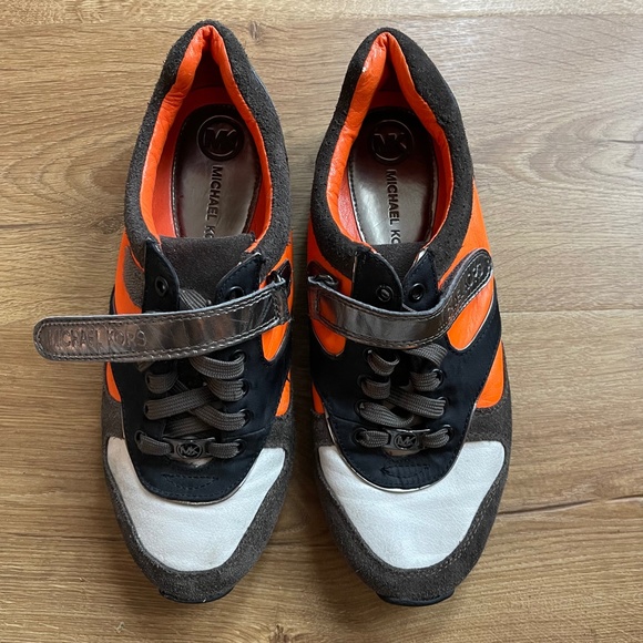 Michael Kors Alexandra Trainer - Neon Orange - Women's Size 9 - Picture 10 of 12